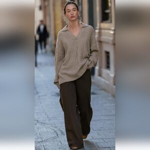 Abercrombie High Rise 90s Relaxed Jean Chocolate 29-Long NWT-zara-banana